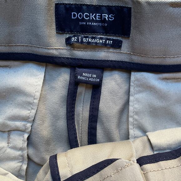 Dockers Y2K Straight Fit Pleated Tie-Dye Pants Brown Black W30 L32 - Picture 6 of 8